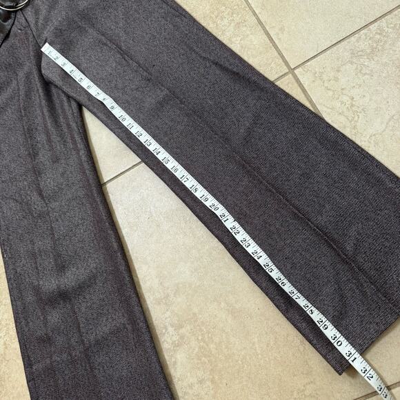 Larry Levine Brown Wide Leg Trouser Pants Womens 6 Office Siren Career Work - Picture 11 of 12